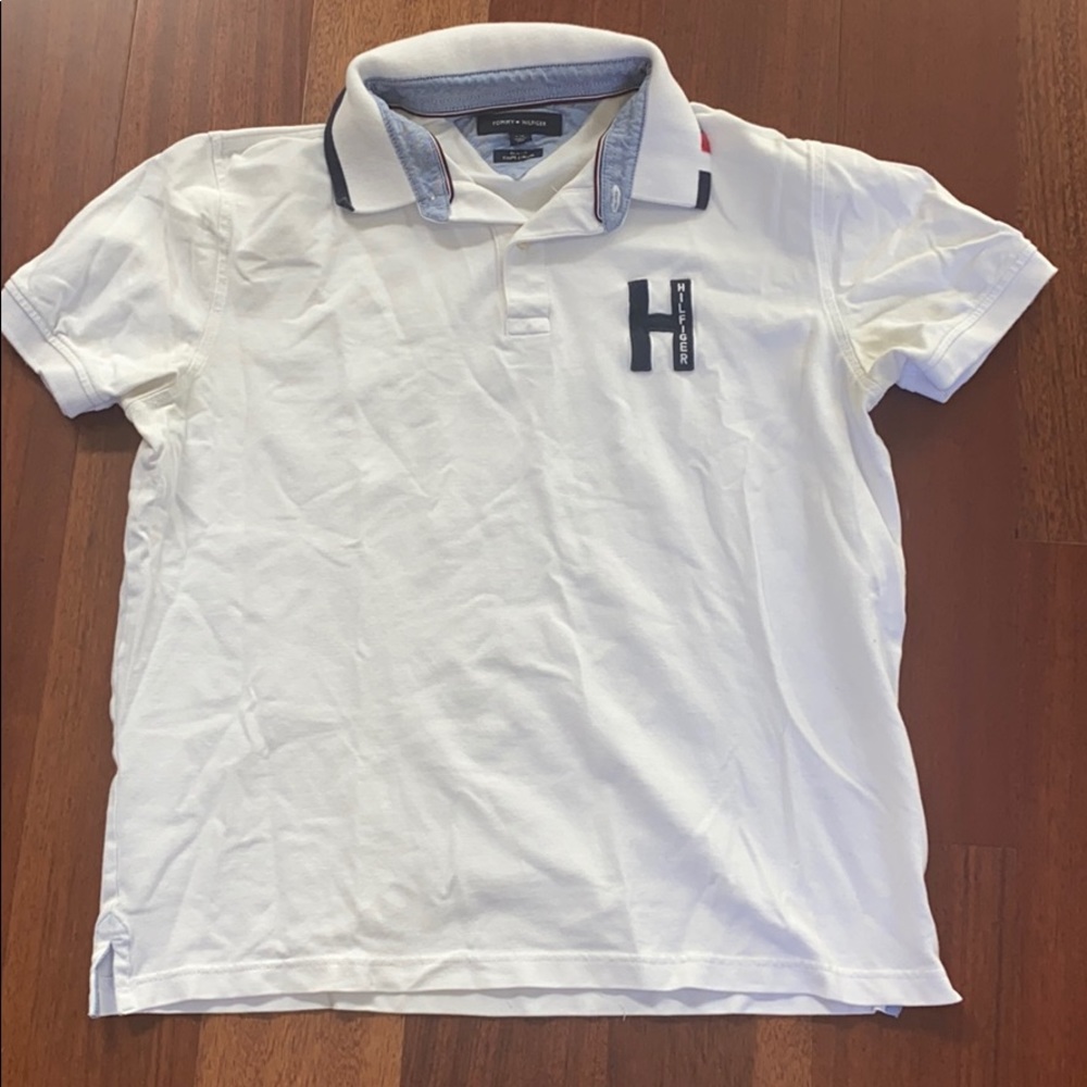 Men’s white polo shirt